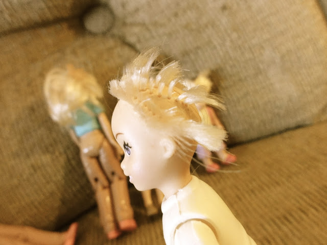 Little Sister gets a buzz cut.