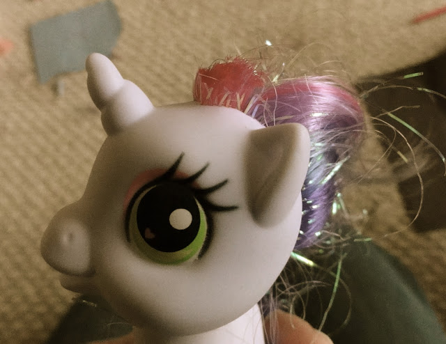 My Little Pony took a shot to the mane.